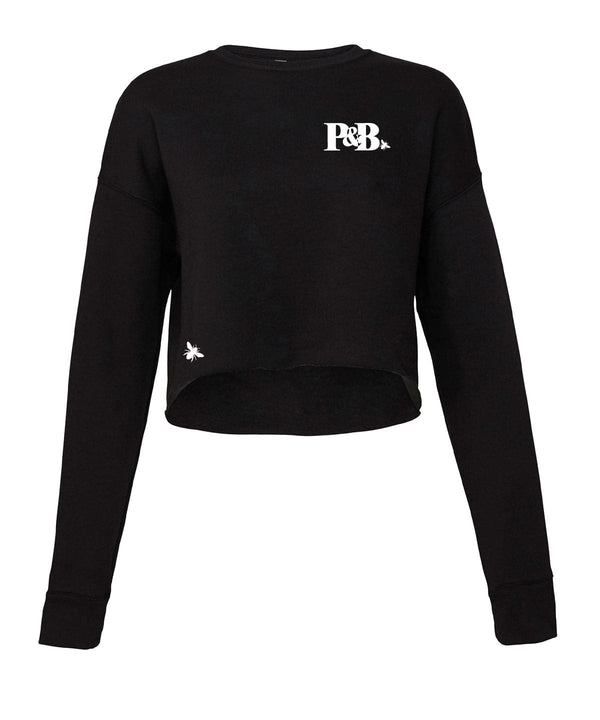 Women's cropped crew fleece